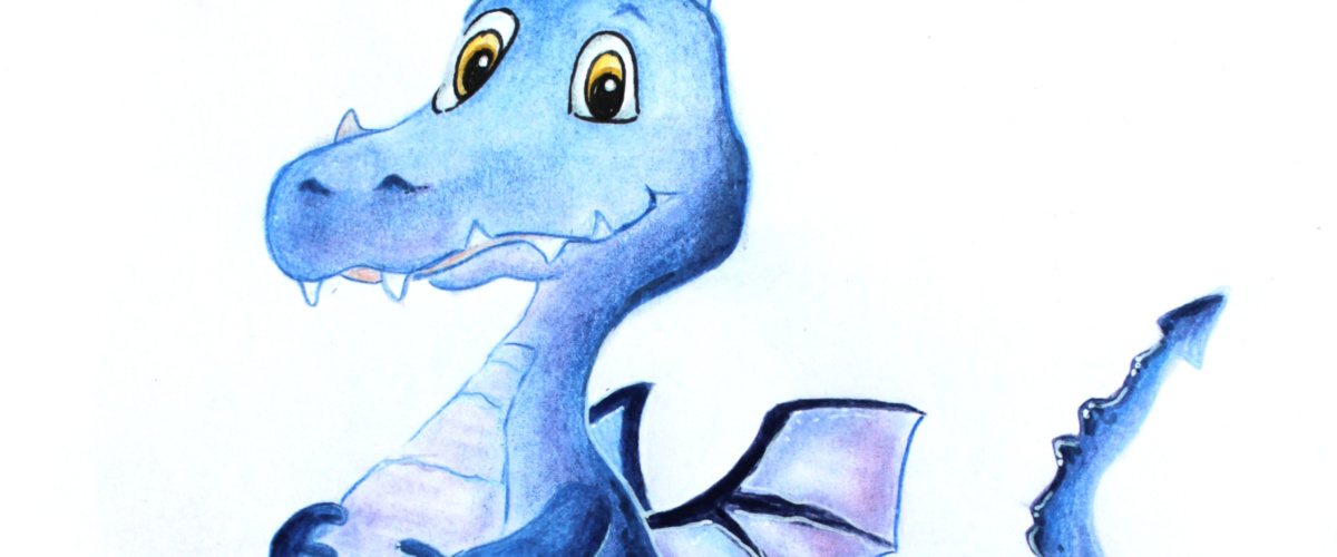 Der motivierte Drache [Illustration]