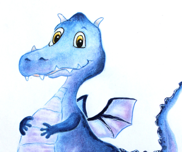 Der motivierte Drache [Illustration]