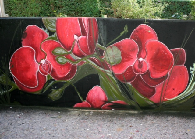 Kunstwerk von Wandmalerin Anja Kugele in Bühl. Foto: Siegfried Kachel