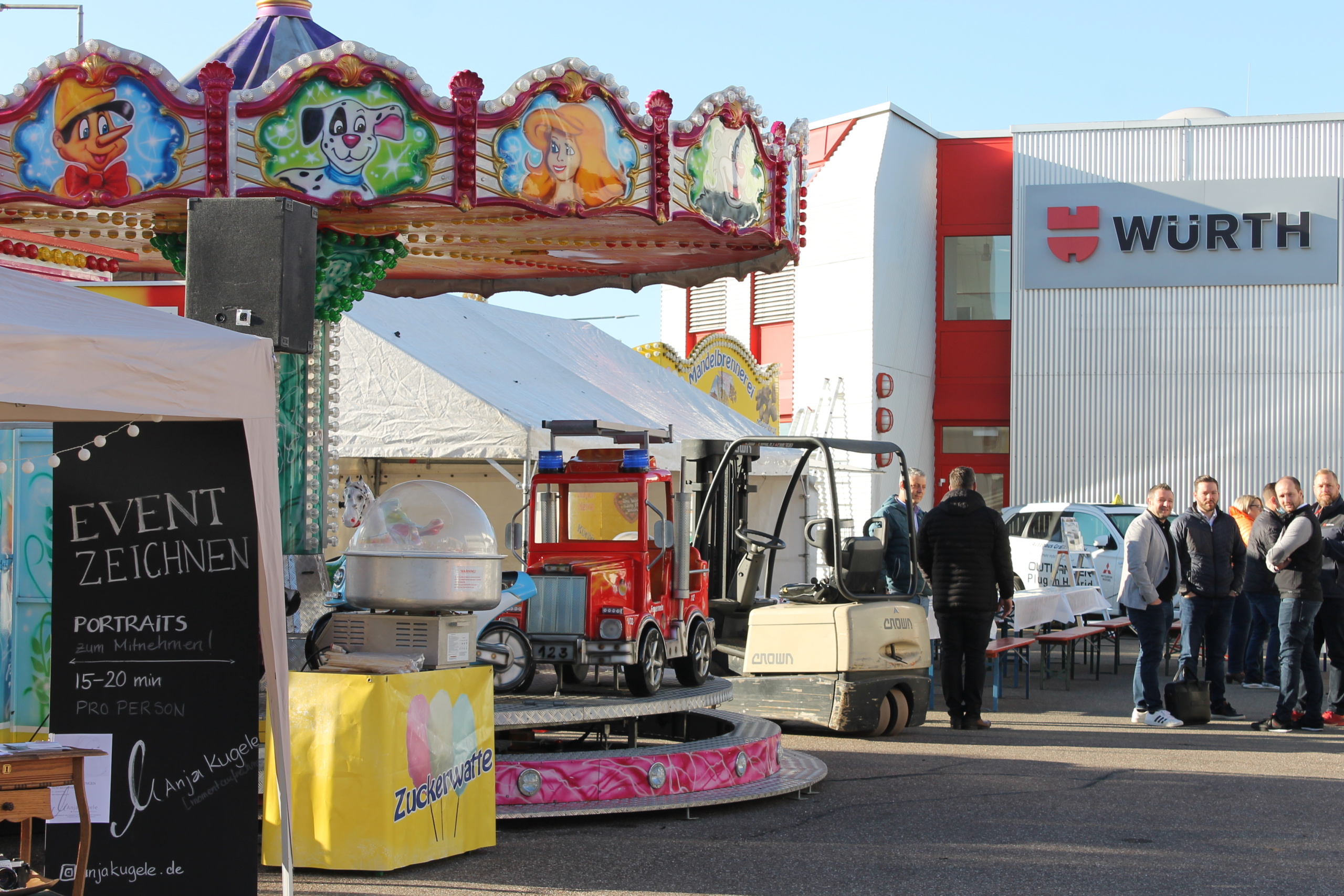 Eventzeichnen bei Würth