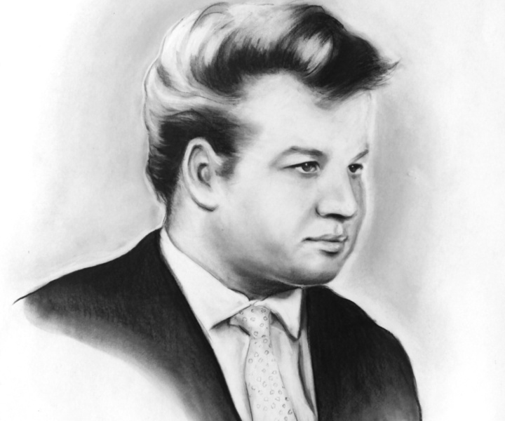 Nostalgie in schwarz-weiß [Portraitzeichnung]