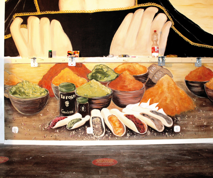 Das rote Gold [Wandmalerei]