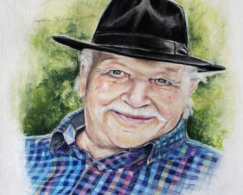 Portraitzeichnung Pastell