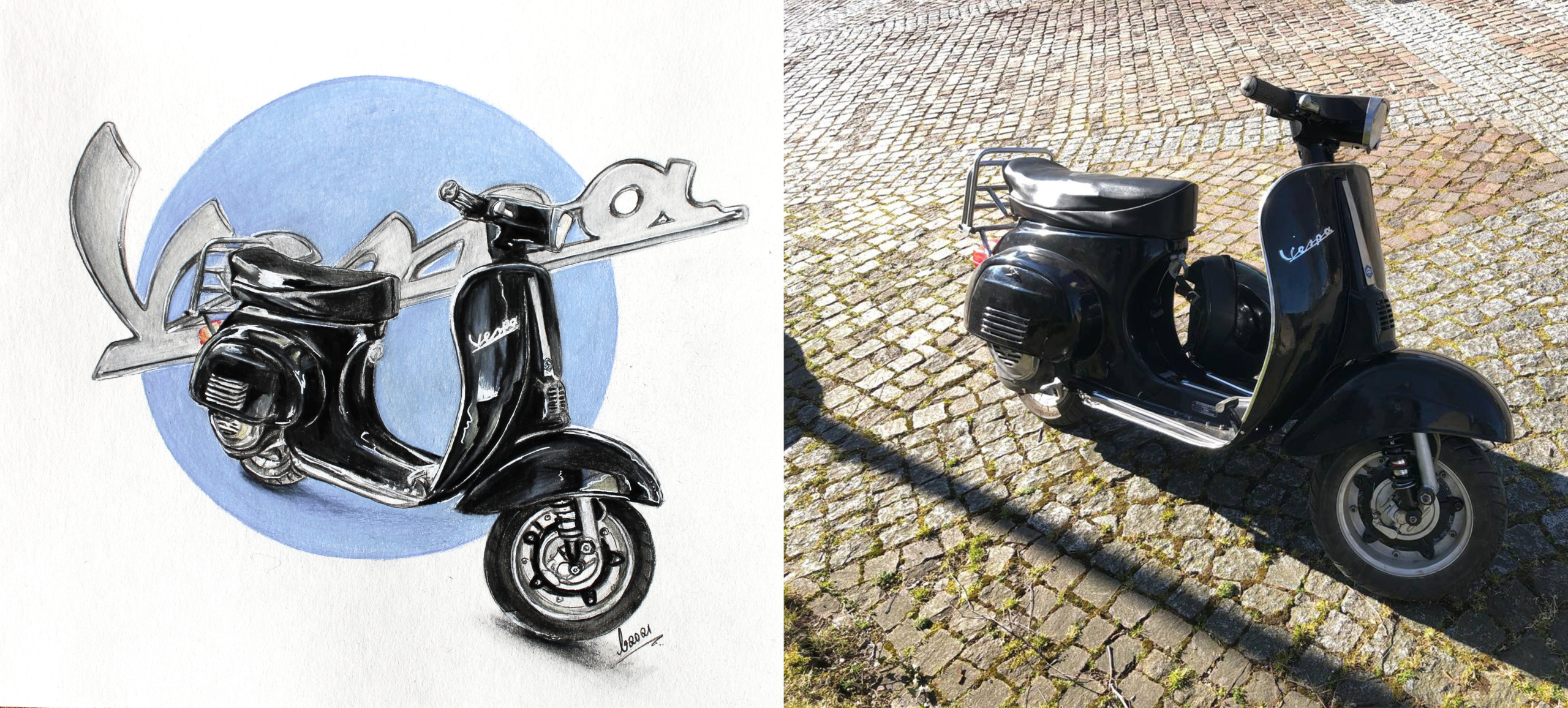 Vespa Zeichnung